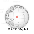 Outline Map of the Area around 9° 4' 52" N, 169° 13' 29" E, rectangular outline