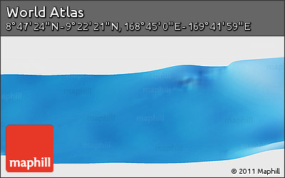 Physical Panoramic Map of the Area around 9° 4' 52" N, 169° 13' 29" E