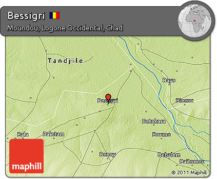 Physical 3D Map of Bessigri