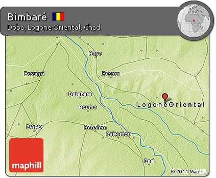 Physical 3D Map of Bimbaré