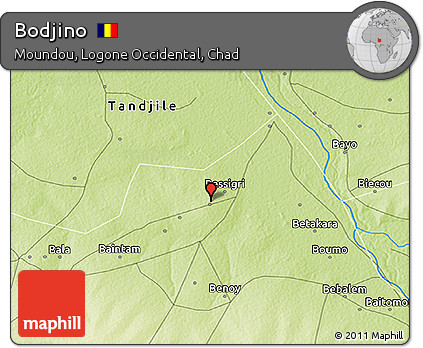 Physical 3D Map of Bodjino