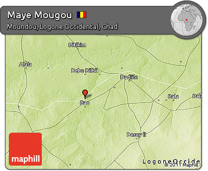 Physical 3D Map of Maye Mougou