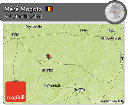 Physical 3D Map of Méré Mogolo