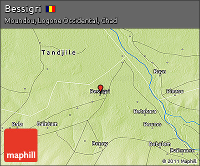 Physical 3D Map of Bessigri