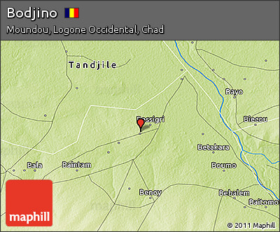 Physical 3D Map of Bodjino