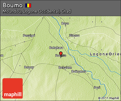 Physical 3D Map of Boumo