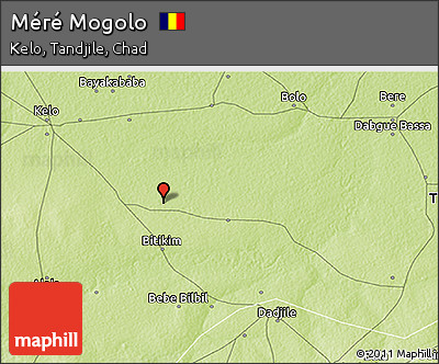 Physical 3D Map of Méré Mogolo