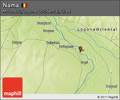 Physical 3D Map of Nama