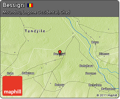 Physical 3D Map of Bessigri