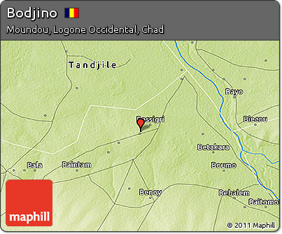 Physical 3D Map of Bodjino