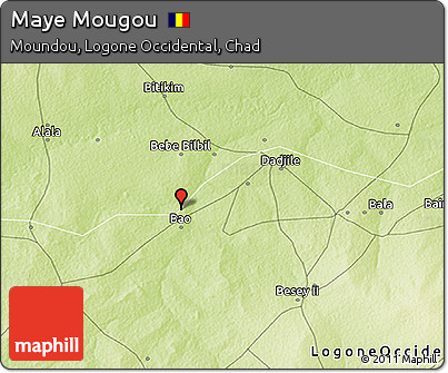 Physical 3D Map of Maye Mougou