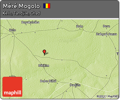 Physical 3D Map of Méré Mogolo