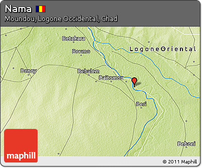 Physical 3D Map of Nama