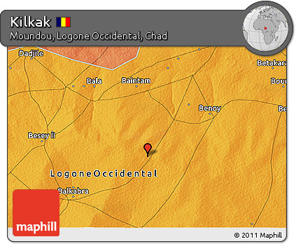 Political 3D Map of Kilkak