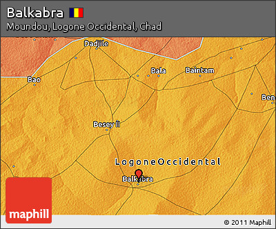 Political 3D Map of Balkabra