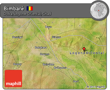 Satellite 3D Map of Bimbaré