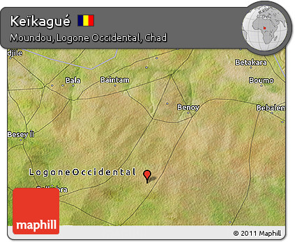 Satellite 3D Map of Keïkagué