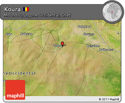 Satellite 3D Map of Koura