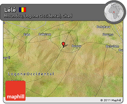 Satellite 3D Map of Lélé