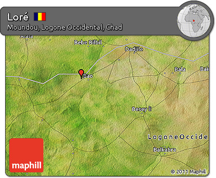 Satellite 3D Map of Loré