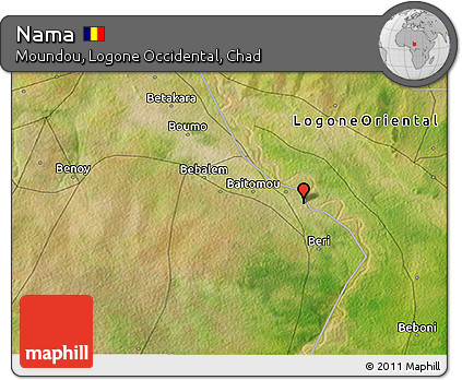Satellite 3D Map of Nama