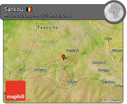 Satellite 3D Map of Sarkou