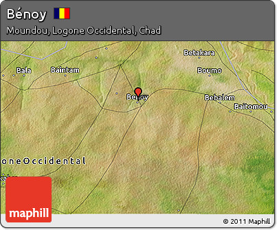 Satellite 3D Map of Bénoy