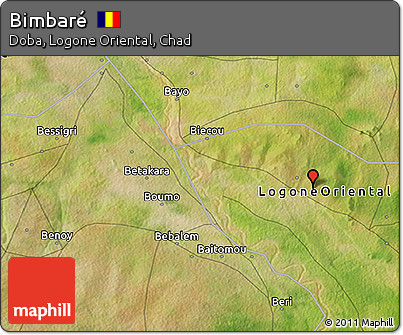 Satellite 3D Map of Bimbaré