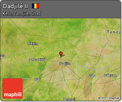 Satellite 3D Map of Dadjilé II