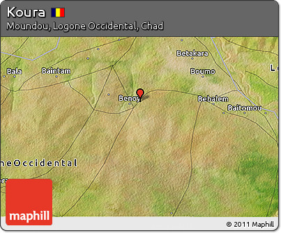Satellite 3D Map of Koura