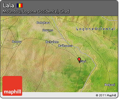 Satellite 3D Map of Lala