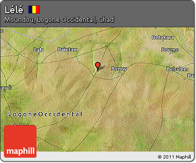 Satellite 3D Map of Lélé
