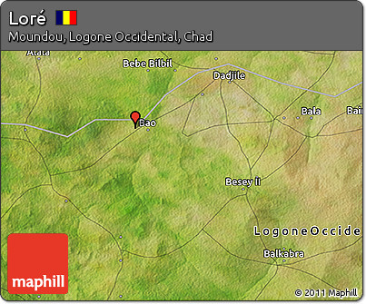 Satellite 3D Map of Loré