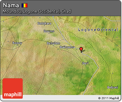 Satellite 3D Map of Nama