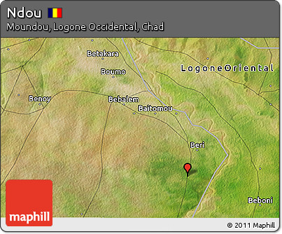 Satellite 3D Map of Ndou