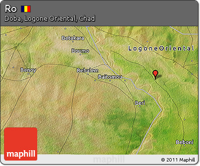 Satellite 3D Map of Ro