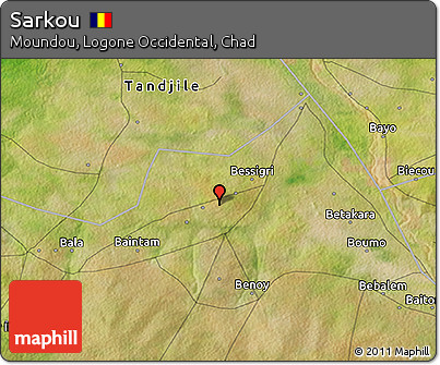 Satellite 3D Map of Sarkou