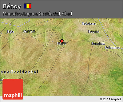Satellite 3D Map of Bénoy