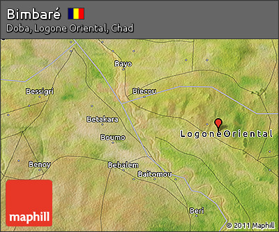 Satellite 3D Map of Bimbaré