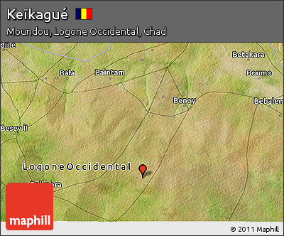 Satellite 3D Map of Keïkagué
