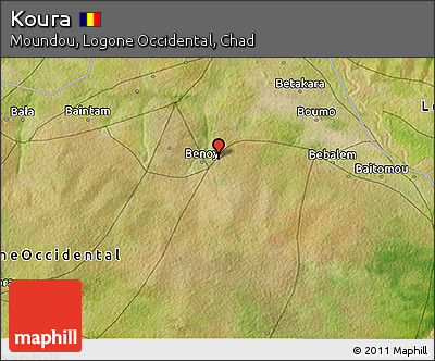 Satellite 3D Map of Koura