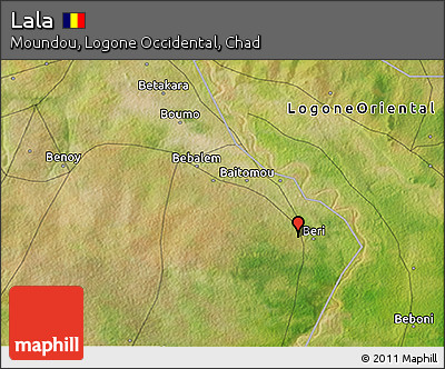Satellite 3D Map of Lala
