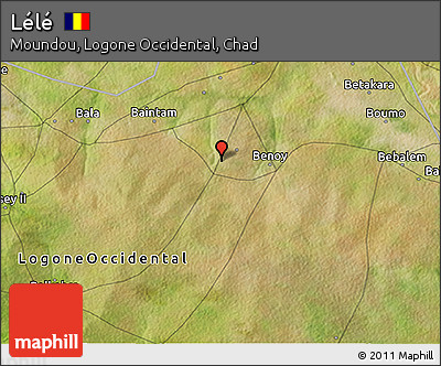 Satellite 3D Map of Lélé