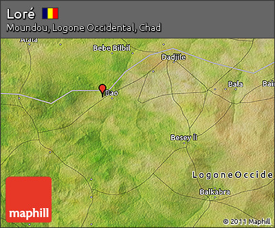 Satellite 3D Map of Loré