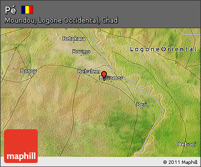 Satellite 3D Map of Pé