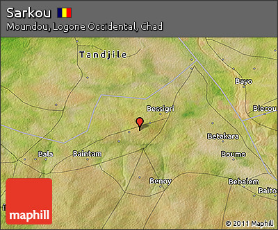 Satellite 3D Map of Sarkou