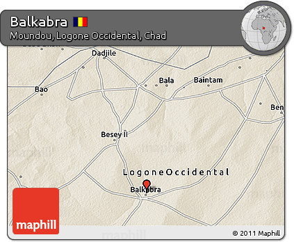 Shaded Relief 3D Map of Balkabra