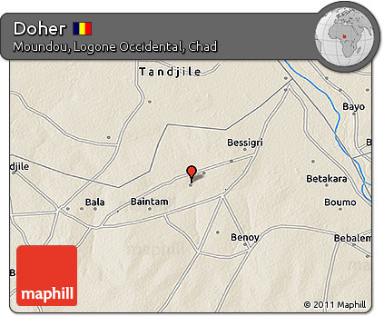 Shaded Relief 3D Map of Doher