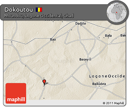 Shaded Relief 3D Map of Dokoutou