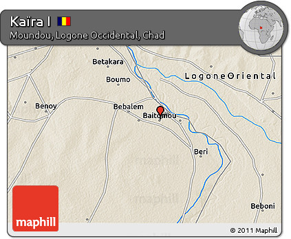 Shaded Relief 3D Map of Kaïra I